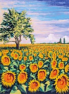 Quercia e girasoli 